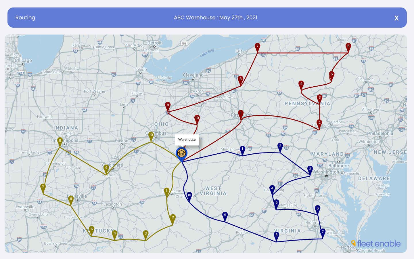 screenshot of Fleet Enable
